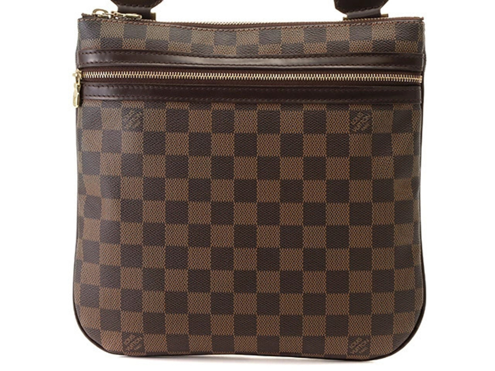 LOUIS VUITTON Pochette Bosphore Damier Ebene Brown
